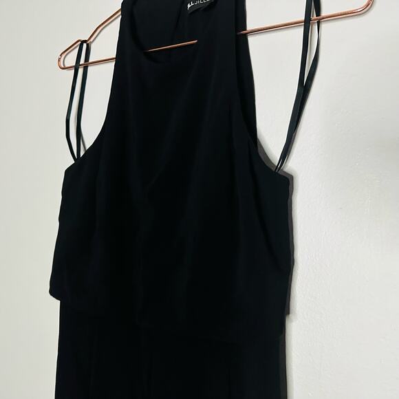 JILL STUART Black Popover Jumpsuit Sleeveless Crewneck Wide Leg Jumpsuit Size 4 - Picture 9 of 13